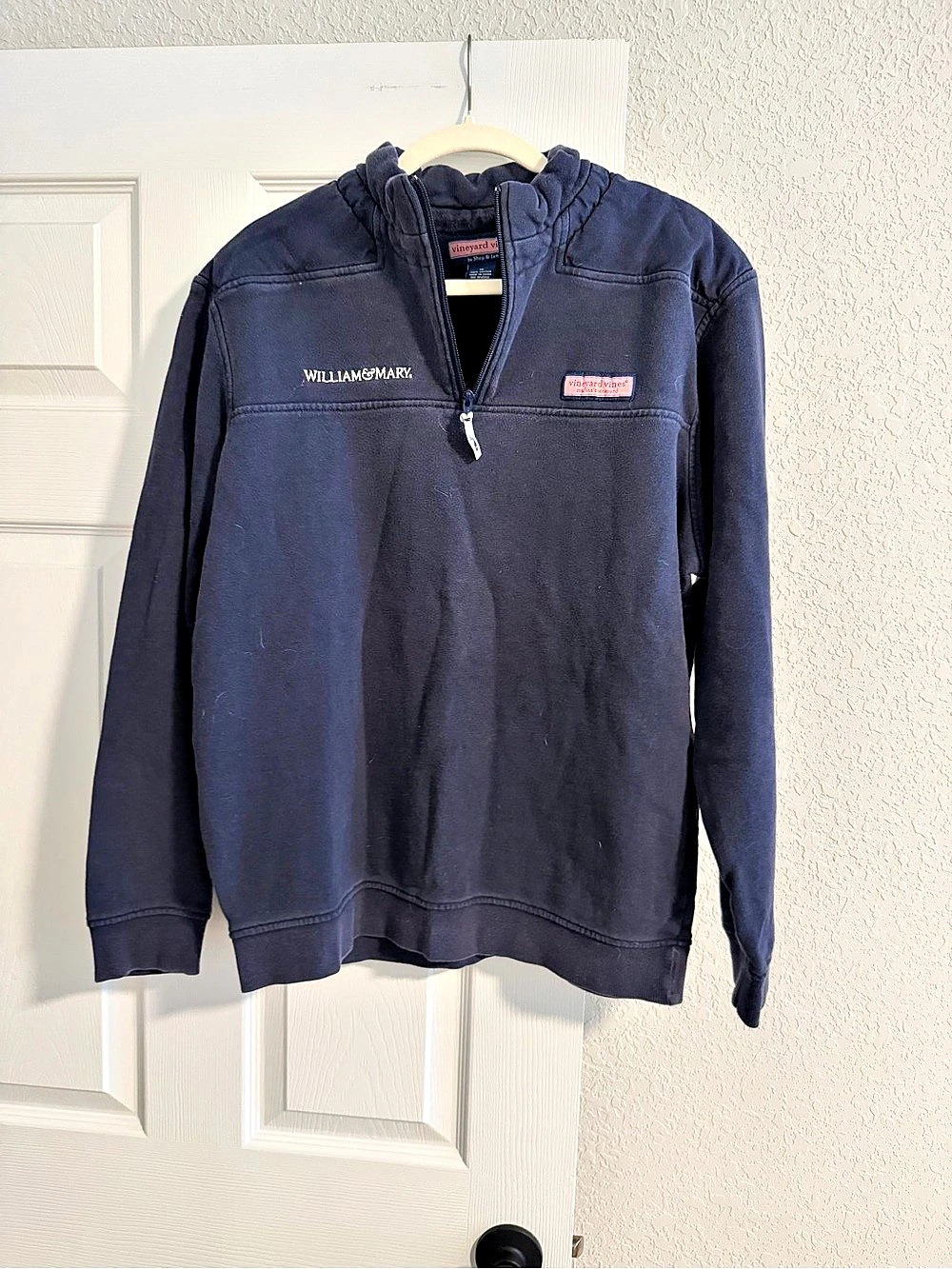 vineyard vines Saltwater Quarter-Zip Pullover Blue Medium